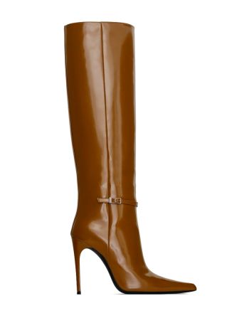 Saint Laurent Women's Vendome Boots In Glazed Leather