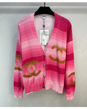 Chanel Women's Knit Cardigan Pink