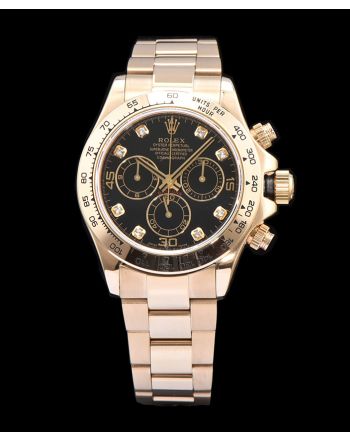 Rolex Gold Men s Daytone Watch Black