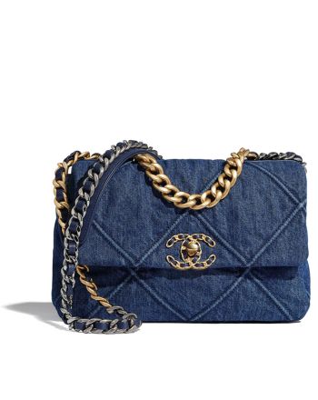 Chanel 19 Flap Bag AS1160 Blue